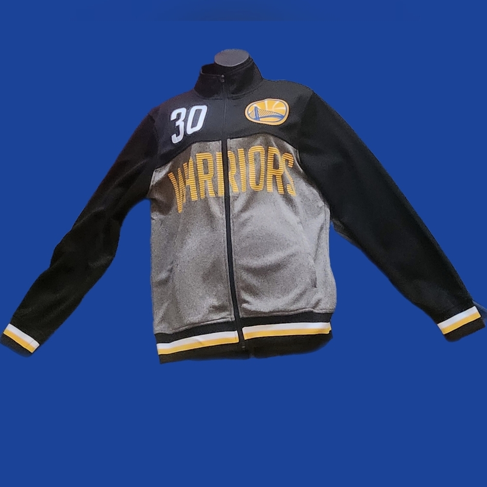 NBA GOLDEN STATE WARRIORS STEPHEN CURRY BASKETBALL MENS ATHLETIC TRAINER JACKET